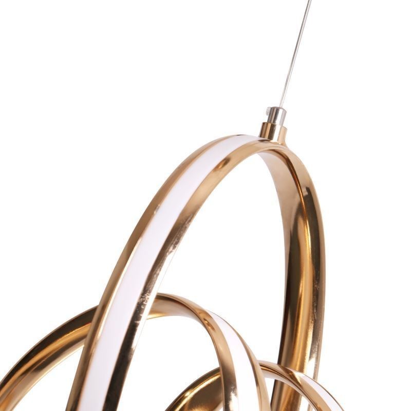 Moderni minimalistinen riippuvalaisin Ainutlaatuinen Circular Twist -valaisinsaari