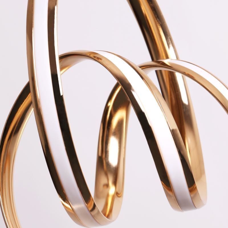 Moderni minimalistinen riippuvalaisin Ainutlaatuinen Circular Twist -valaisinsaari