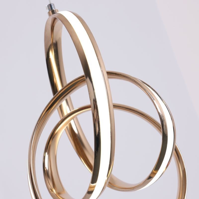 Moderni minimalistinen riippuvalaisin Ainutlaatuinen Circular Twist -valaisinsaari