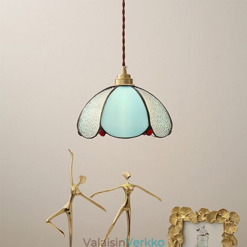 Minimalistinen terälehtilasiriippuvalaisin, yksipäinen lasiriippuvalaisin