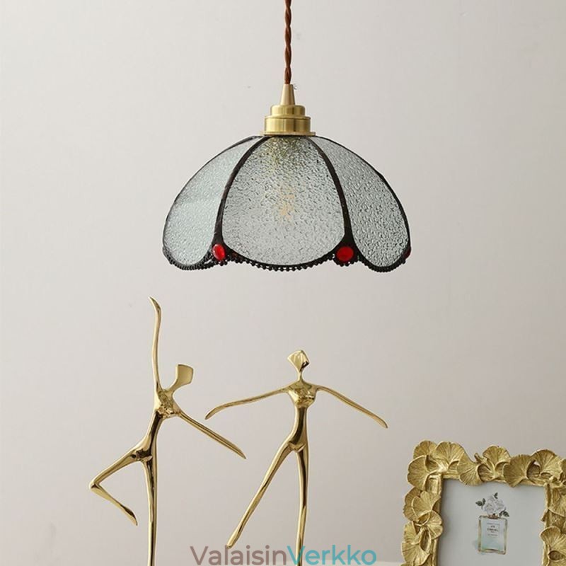 Minimalistinen terälehtilasiriippuvalaisin, yksipäinen lasiriippuvalaisin