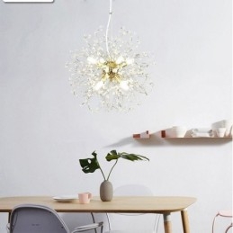 Dandelion Crystal Pendant Light Tyylikäs kattokruunu