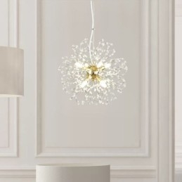 Dandelion Crystal Pendant Light Tyylikäs kattokruunu