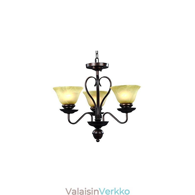 3 valoa lasikattokruunu