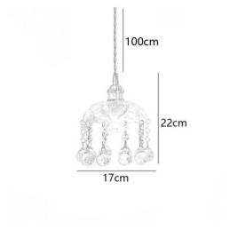 Moderni mini lasiriippuvalaisin 1 valokoristevalaisin