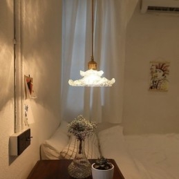 Japanilaistyylinen lasiriippuvalaisin Lotus lasiriippuvalaisin