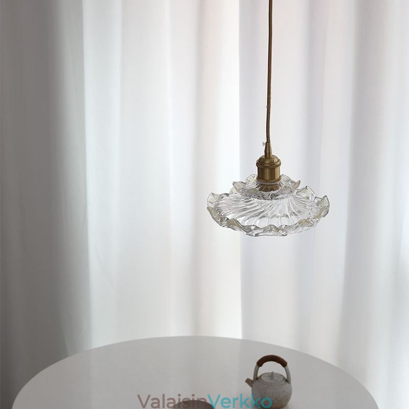 Japanilaistyylinen lasiriippuvalaisin Lotus lasiriippuvalaisin