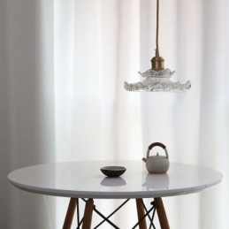 Japanilaistyylinen lasiriippuvalaisin Lotus lasiriippuvalaisin