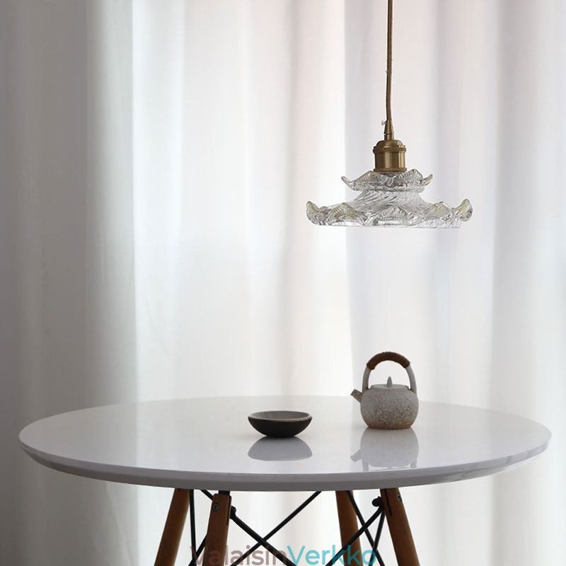 Japanilaistyylinen lasiriippuvalaisin Lotus lasiriippuvalaisin
