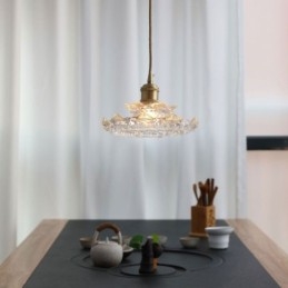 Japanilaistyylinen lasiriippuvalaisin Lotus lasiriippuvalaisin