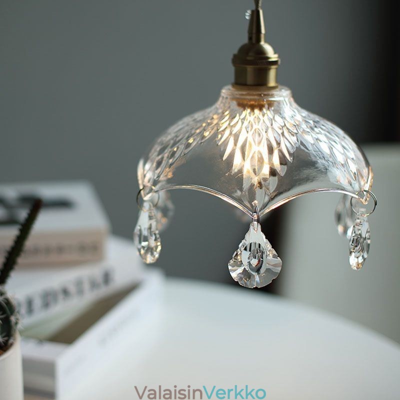 Moderni minimalistinen lasiriippuvalaisin, yksivaloinen riippuvalaisin