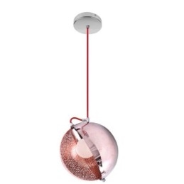 Moderni Rose Gold riippuvalaisin puolipyöreä lasinen lampunvarjostin koristeellinen valokahvila