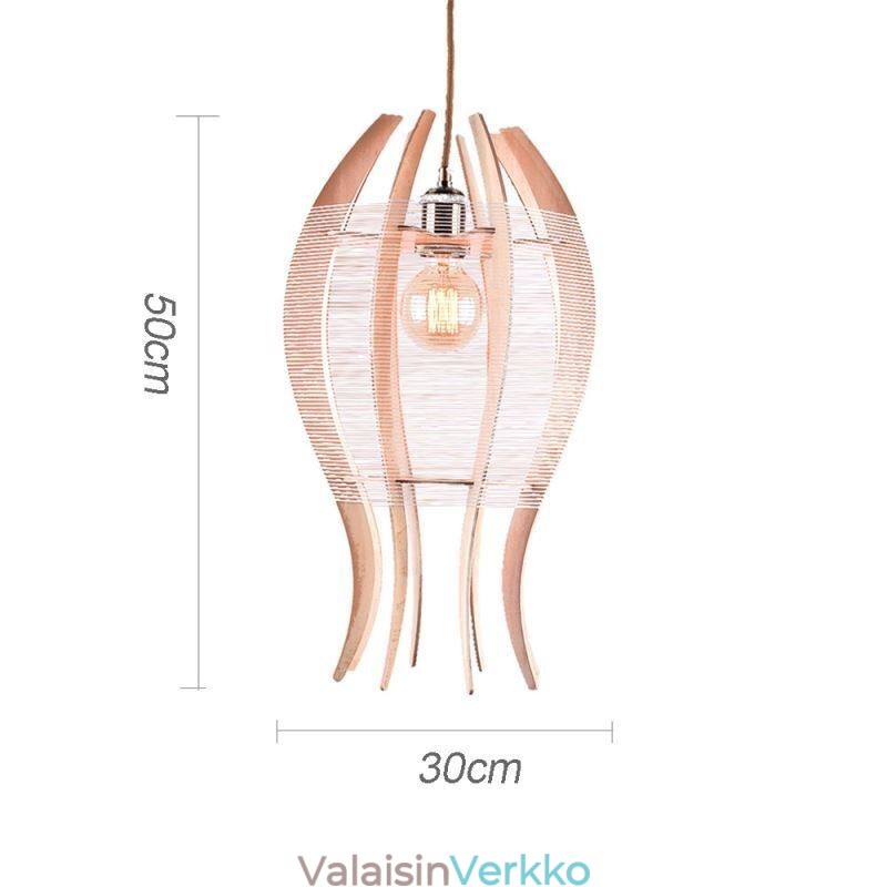 DIY Nordic Wood Fish -riippuvalaisin