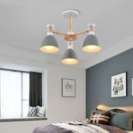 Pohjoismainen Macaron Pendant Light Creative Wood kattokruunu