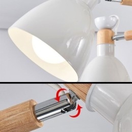 Pohjoismainen Macaron Pendant Light Creative Wood kattokruunu