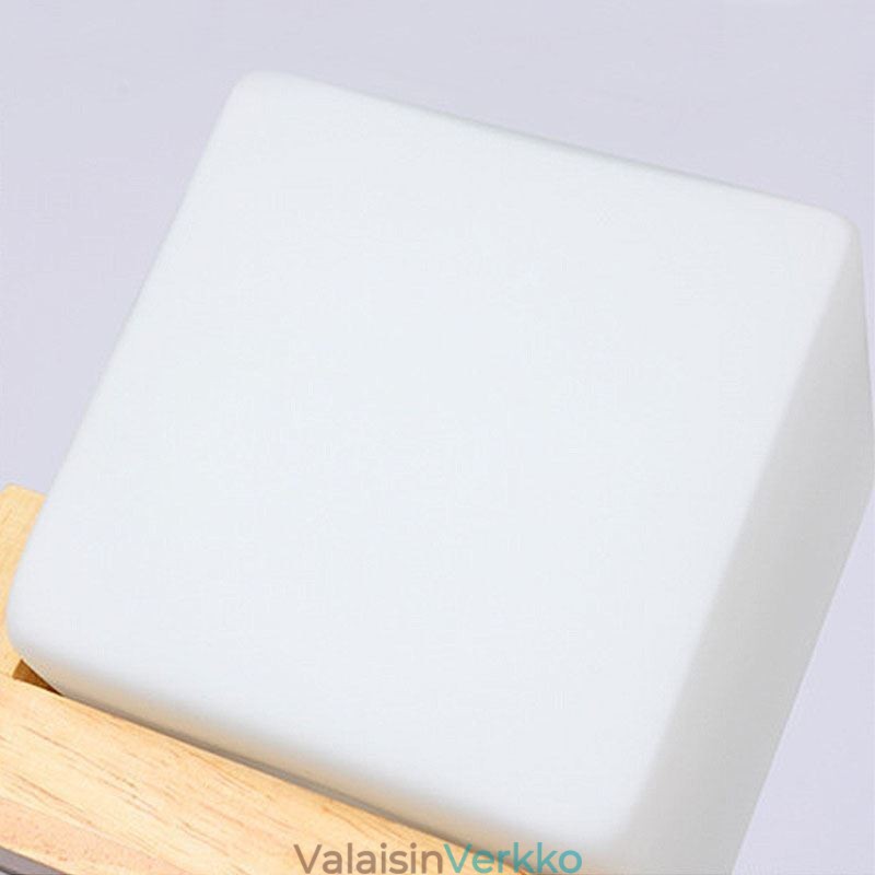 Nordic Wood Pendant Light Lasinen lampunvarjostin kattokruunu