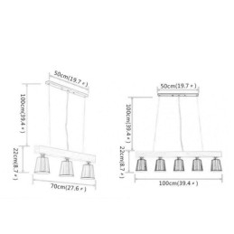 Nordic Wood Kattokruunu Ainutlaatuinen suora riippuvalaisinkahvila