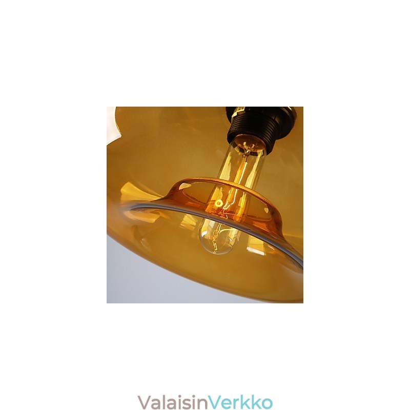 Moderni luonteenomainen 1 valoriipus läpinäkyvällä lasivarjostimella