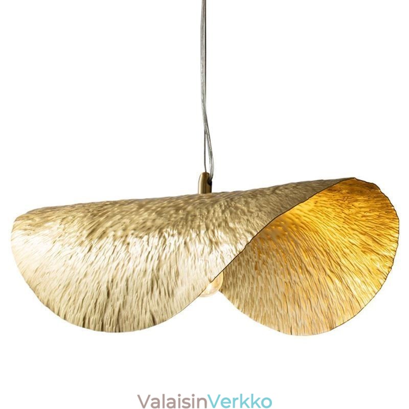 Messinkiriippuvalaisin Moderni minimalistinen Lotus Leaf kattovalaisin