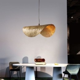 Messinkiriippuvalaisin Moderni minimalistinen Lotus Leaf kattovalaisin