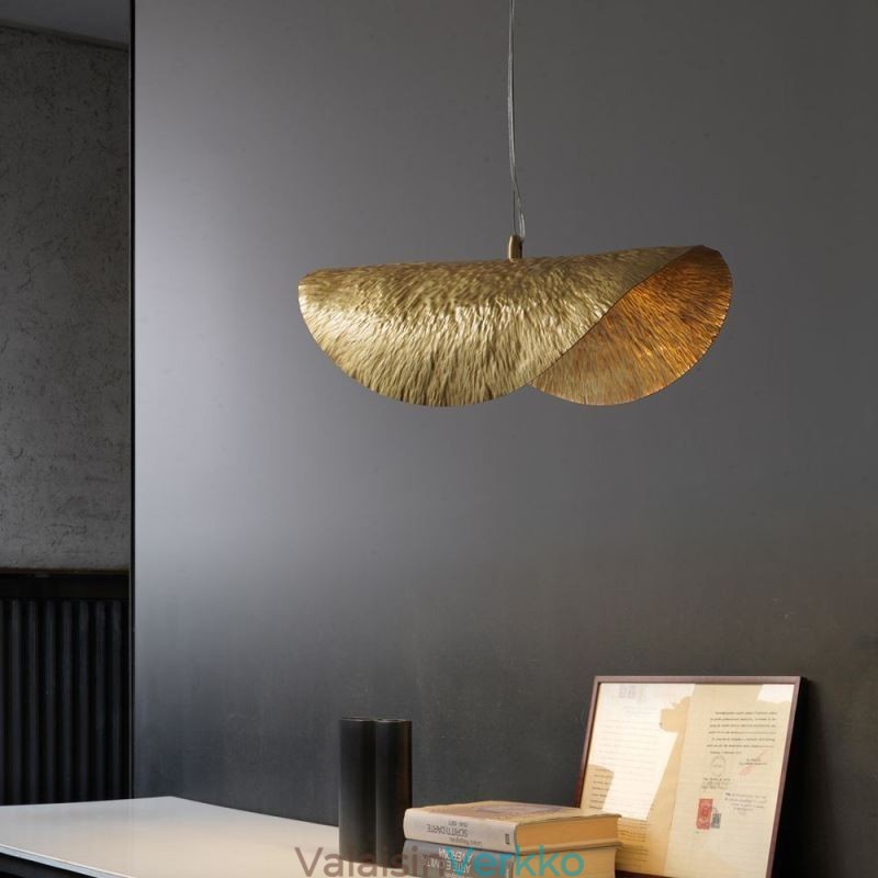 Messinkiriippuvalaisin Moderni minimalistinen Lotus Leaf kattovalaisin