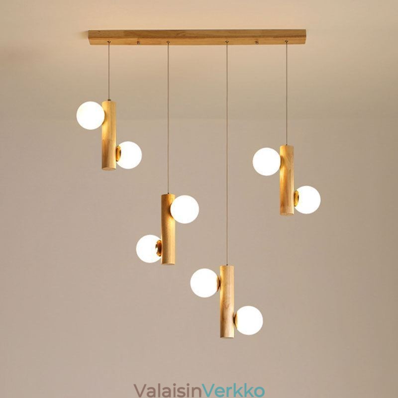 Puinen riippuvalaisin Magic Bean Cluster -kattovalosaareke