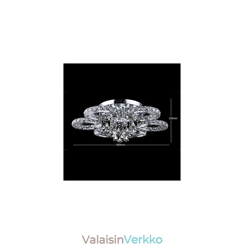 Moderni nykyaikainen Crystal kromimetalli uppoteline