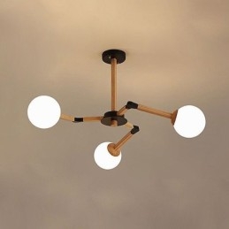 Nordic Magic Bean Pendant Light Creative puinen valaisin