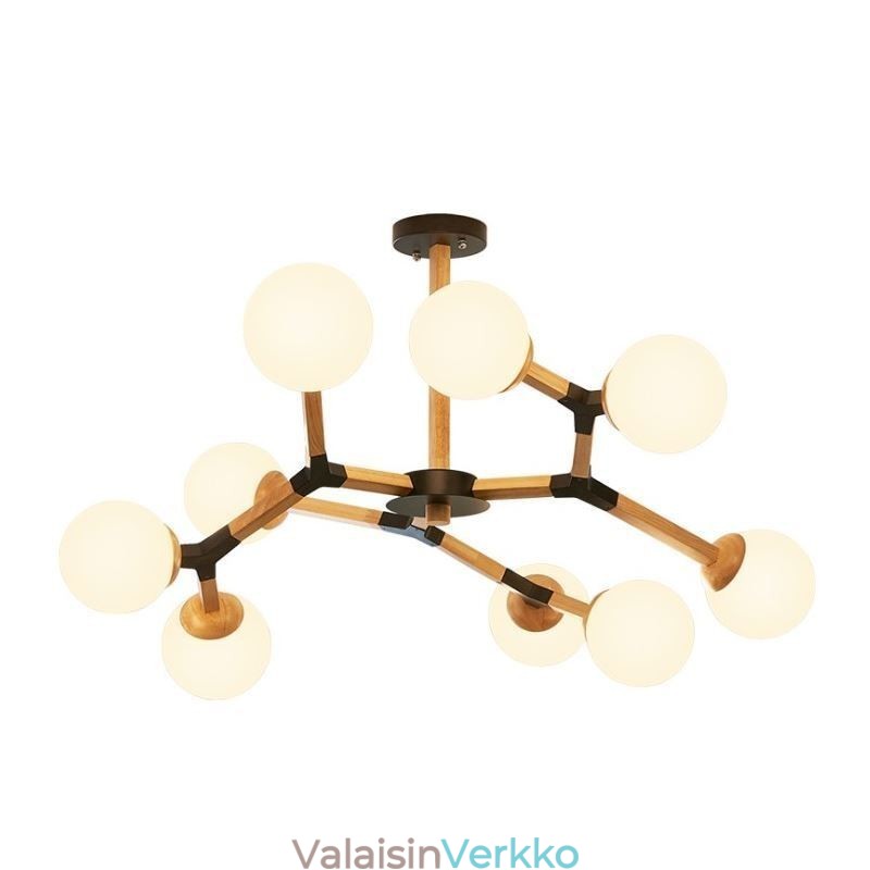Nordic Magic Bean Pendant Light Creative puinen valaisin