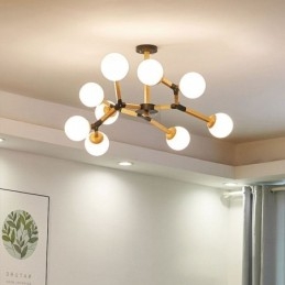 Nordic Magic Bean Pendant Light Creative puinen valaisin