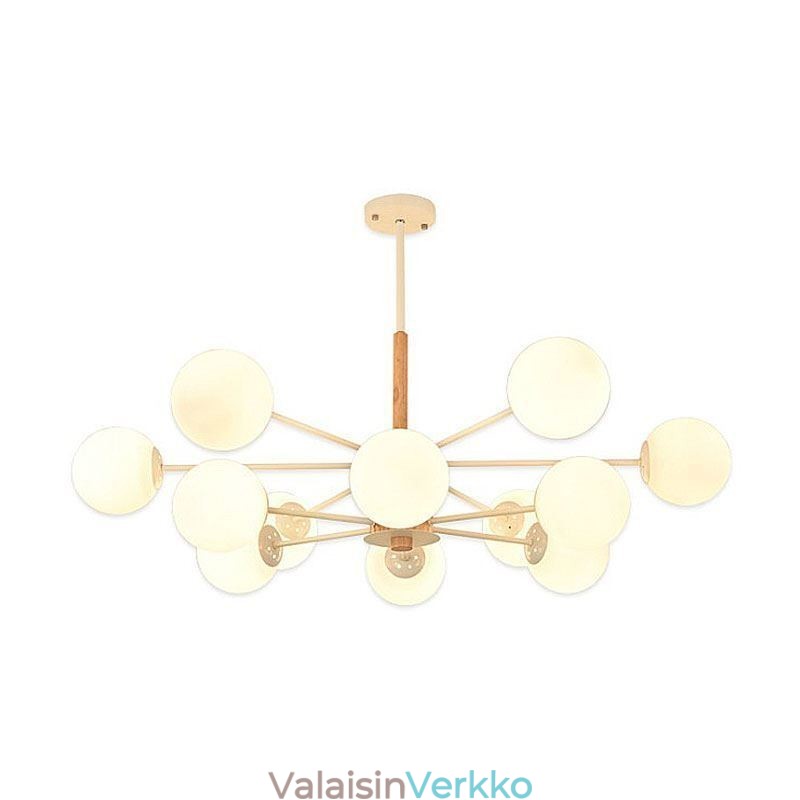 Magic Bean Pendant -valaisin Luova pohjoismainen puinen valaisin