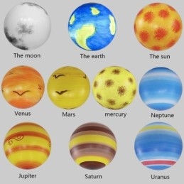 Nordic Planet Design -riippuvalaisin Ainutlaatuinen aurinkokunnan planeettojen kattokruunu