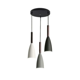 Moderni yksinkertainen riippuvalaisin Kolme valoa Creative Aluminium Art -valaisinkahvila