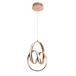 Moderni minimalistinen riippuvalaisin Ainutlaatuinen Circular Twist -valaisinsaari