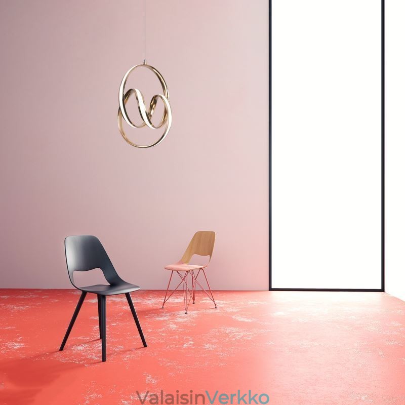Moderni minimalistinen riippuvalaisin Ainutlaatuinen Circular Twist -valaisinsaari