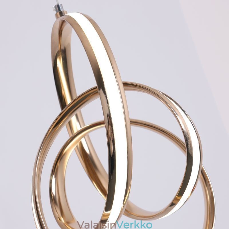 Moderni minimalistinen riippuvalaisin Ainutlaatuinen Circular Twist -valaisinsaari