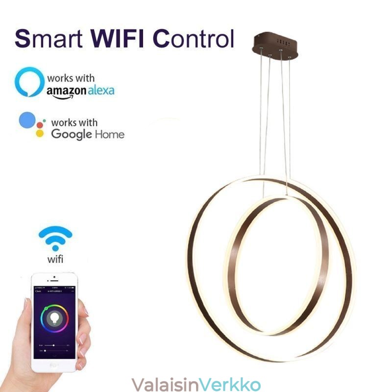 Pohjoismainen riippuvalaisin akryylirenkaan muotoinen riippuvalaisin