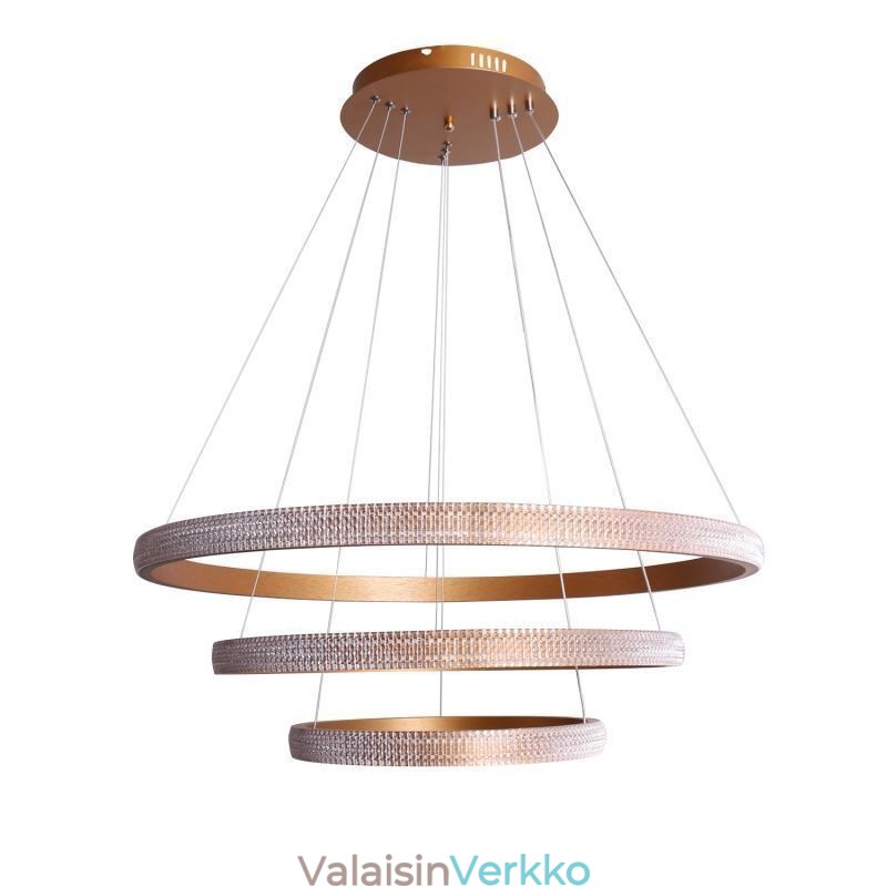 Moderni riippuvalaisin akryyli 3 rengasta lamppu 80+60+40cm