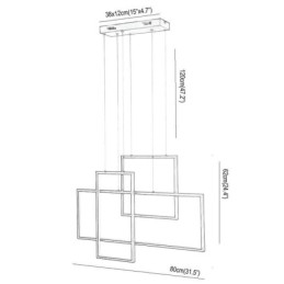 Pohjoismainen riippuvalaisin Geometrinen neliönmuotoinen riippuvalaisin