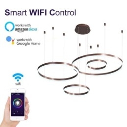 Postmoderni riippuvalaisin akryylirenkaan muotoinen riippuvalaisin