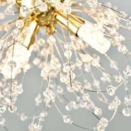 Dandelion Crystal Pendant Light Tyylikäs kattokruunu
