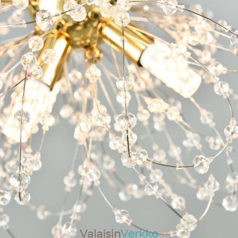 Dandelion Crystal Pendant Light Tyylikäs kattokruunu