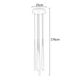 6 valoa riippuvalaisin Meteorer riippuvalaisin