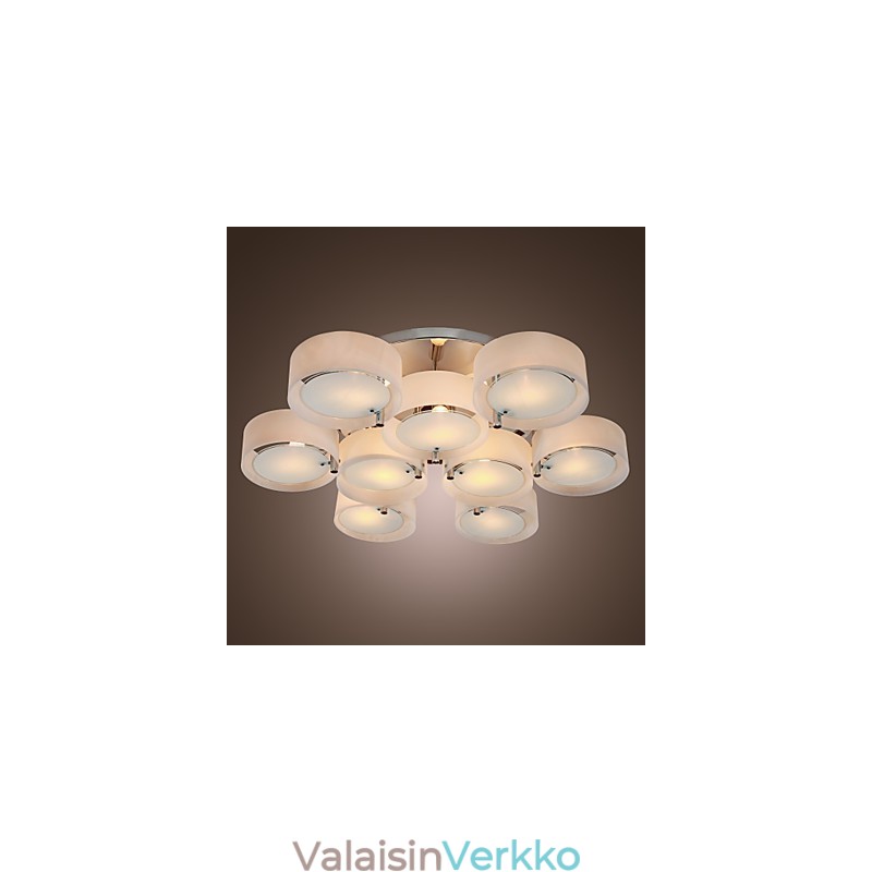 Moderni nykyaikainen kromimetallikattokruunu uppoasennus