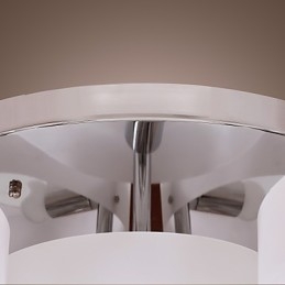 Moderni nykyaikainen kromimetallikattokruunu uppoasennus