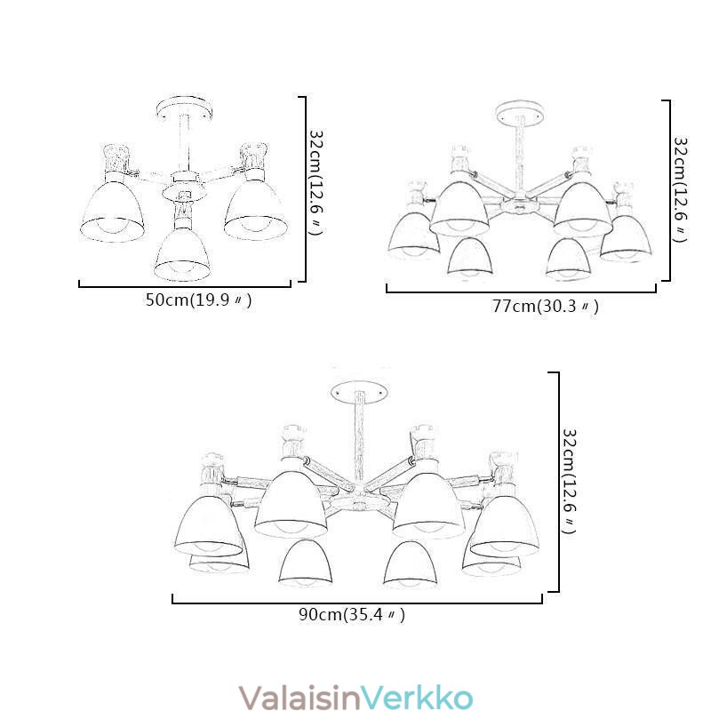 Pohjoismainen Macaron Pendant Light Creative puinen kattokruunu