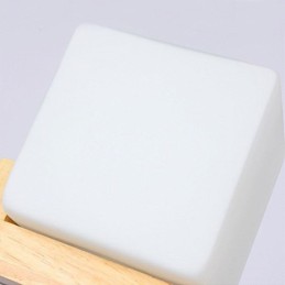 Nordic Wood Pendant Light Lasinen lampunvarjostin kattokruunu
