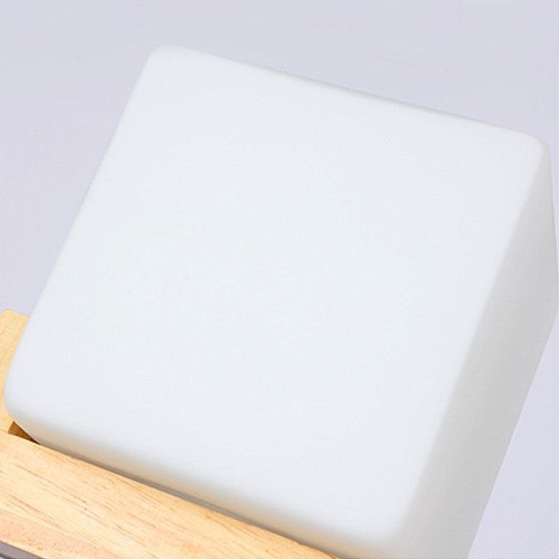 Nordic Wood Pendant Light Lasinen lampunvarjostin kattokruunu