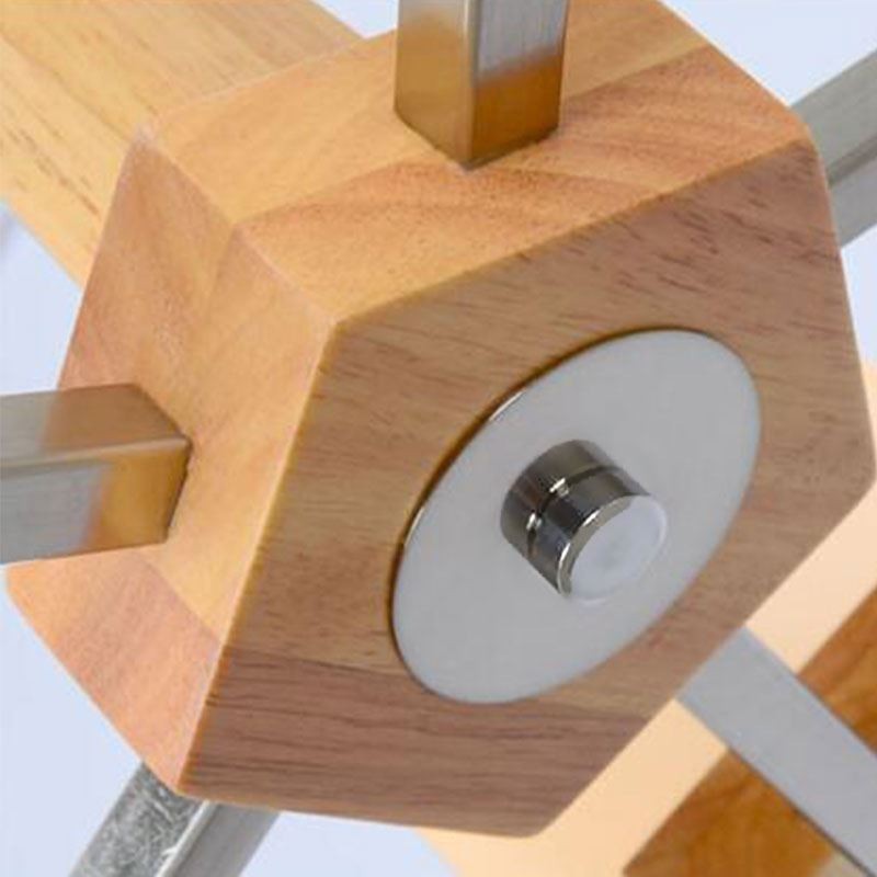 Nordic Wood Pendant Light Lasinen lampunvarjostin kattokruunu