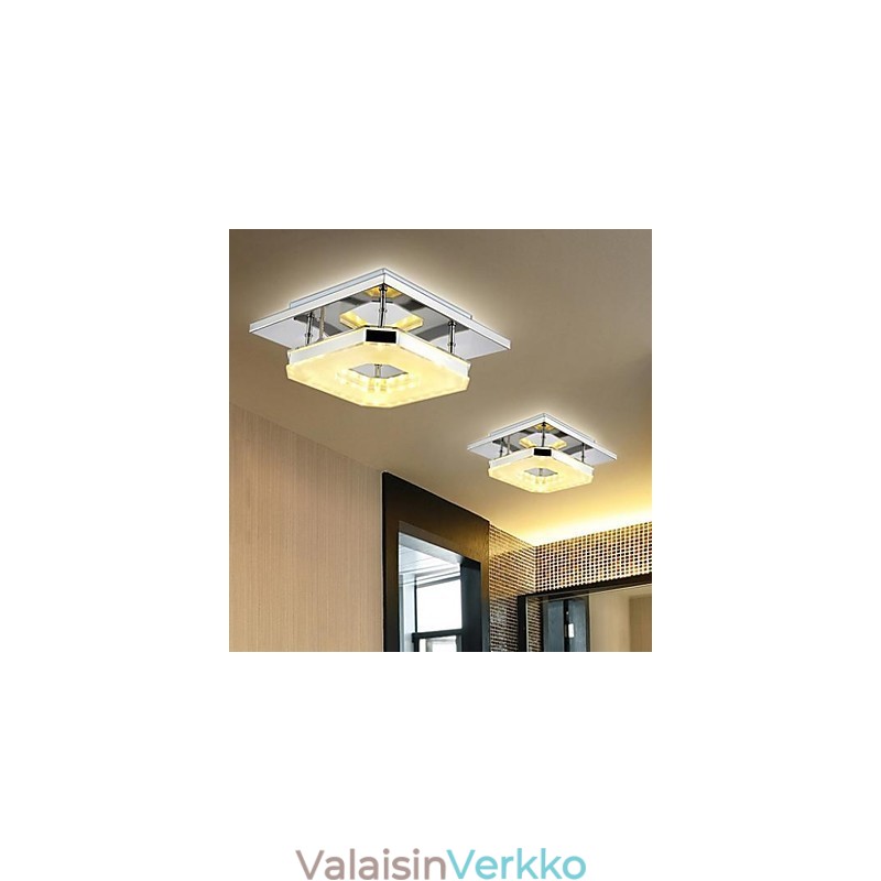 Akryyli uppoasennus 1 valo Moderni akryylipäällystys ruostumatonta terästä